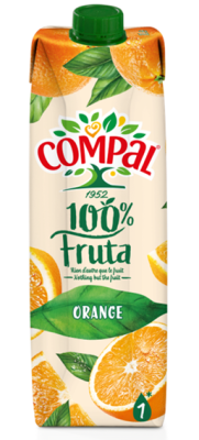 Compal 100% Sumo Laranja 1l