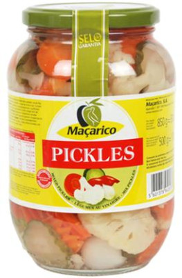 Macarico Pickles em Vinagre - Weinessig Pickels 850g