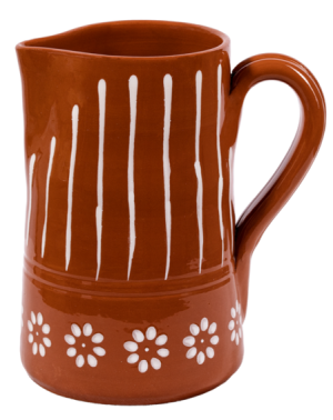 Caneca de Barro com Riscas 1l