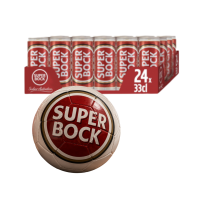 Super Bock Sleek Can 24x33cl + Fußball