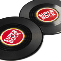Super Bock Vinyl Untersetzer 2 Stück